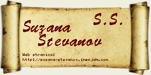 Suzana Stevanov vizit kartica
